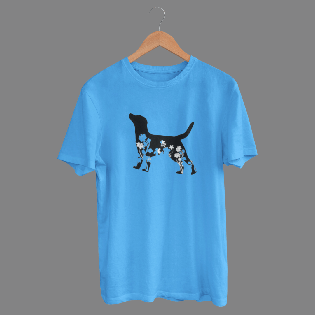 Floral Dog Shirt Unisex T-Shirt