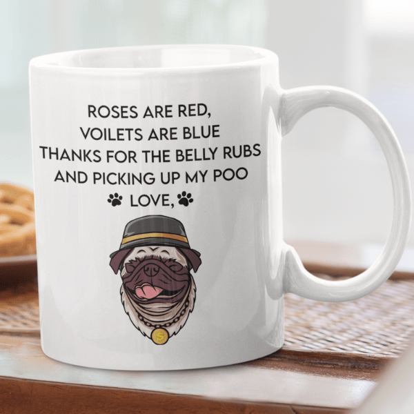 M173_Roses are Red Violets Are Blue Mug Gift for Dog Lovers