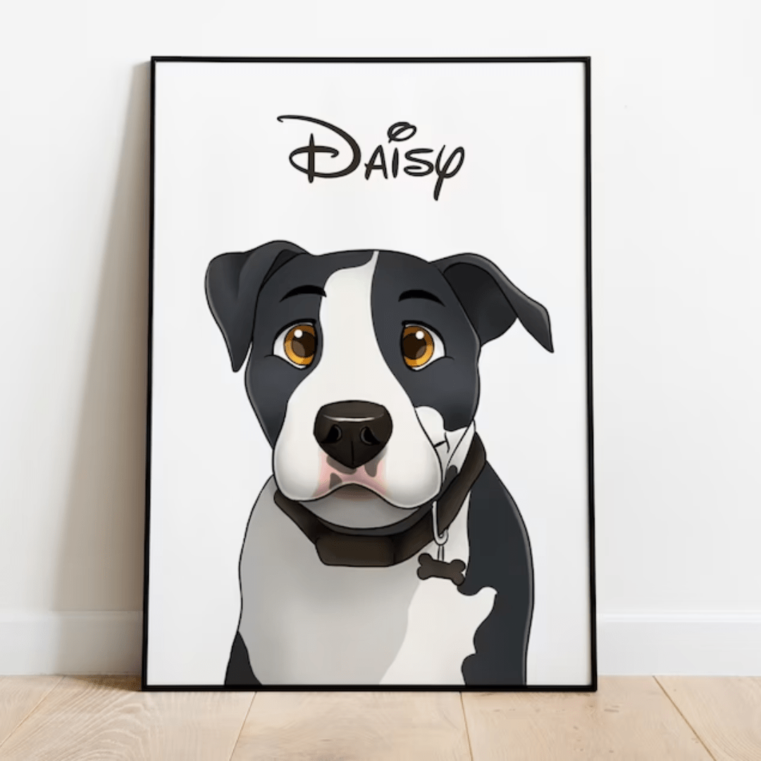 Custom Disney-Cartoon Pet Portrait