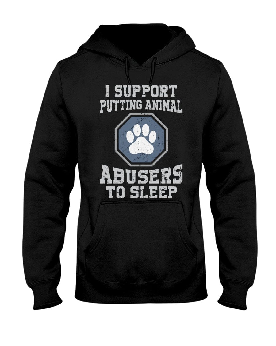 M124_I support animal Hooded Sweatshirt