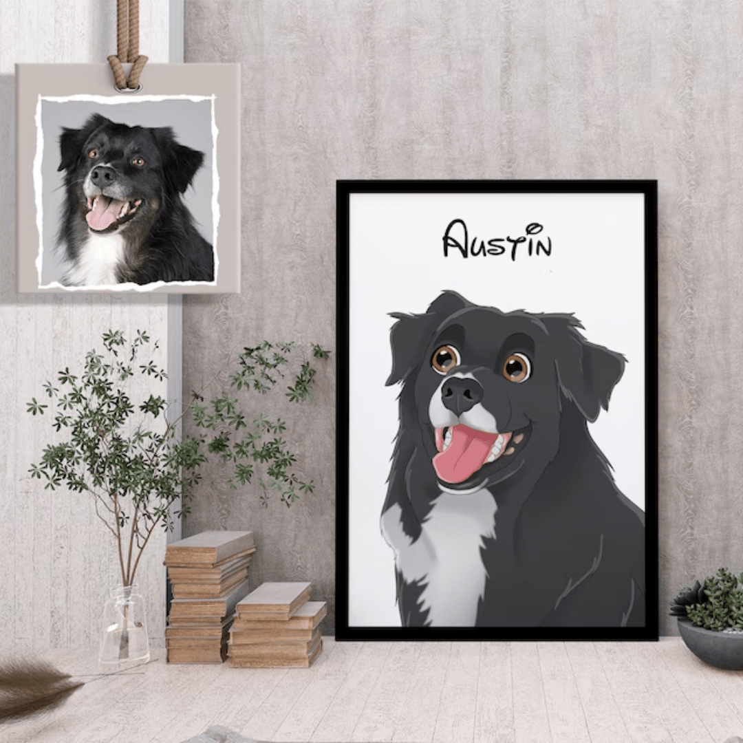 Custom Disney-Cartoon Pet Portrait