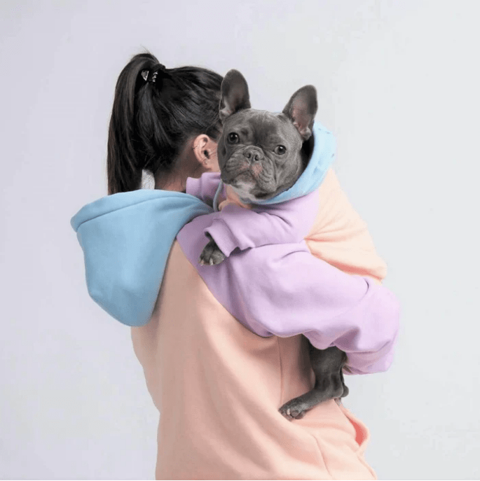 Cotton Candy Human & Dog Hoodie